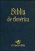 Biblia de America, Spanish Bible, blue medium-size hardcover