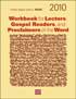 Workbook for Lectors, Gospel Readers and Proclaimers of the Word 2010