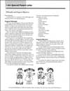 I Am Special: 5th edition revised, Preschool 2 Parent Letter/Take Home Story Blackline Masters (Age 4)