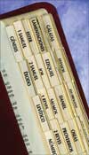 Etiquetas de Indizacion, para biblias, Spanish Bible tabs, pack of 10
