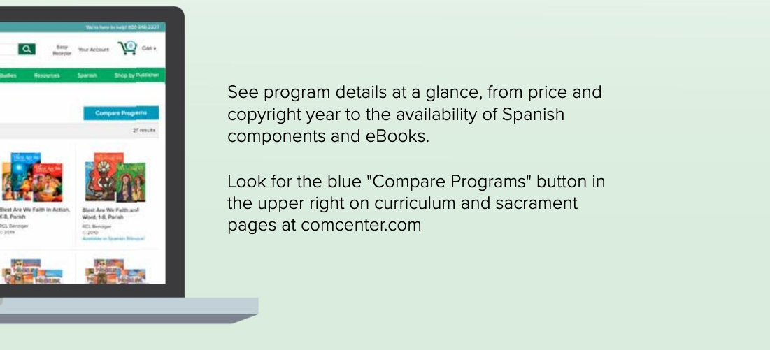 look for compare programs button