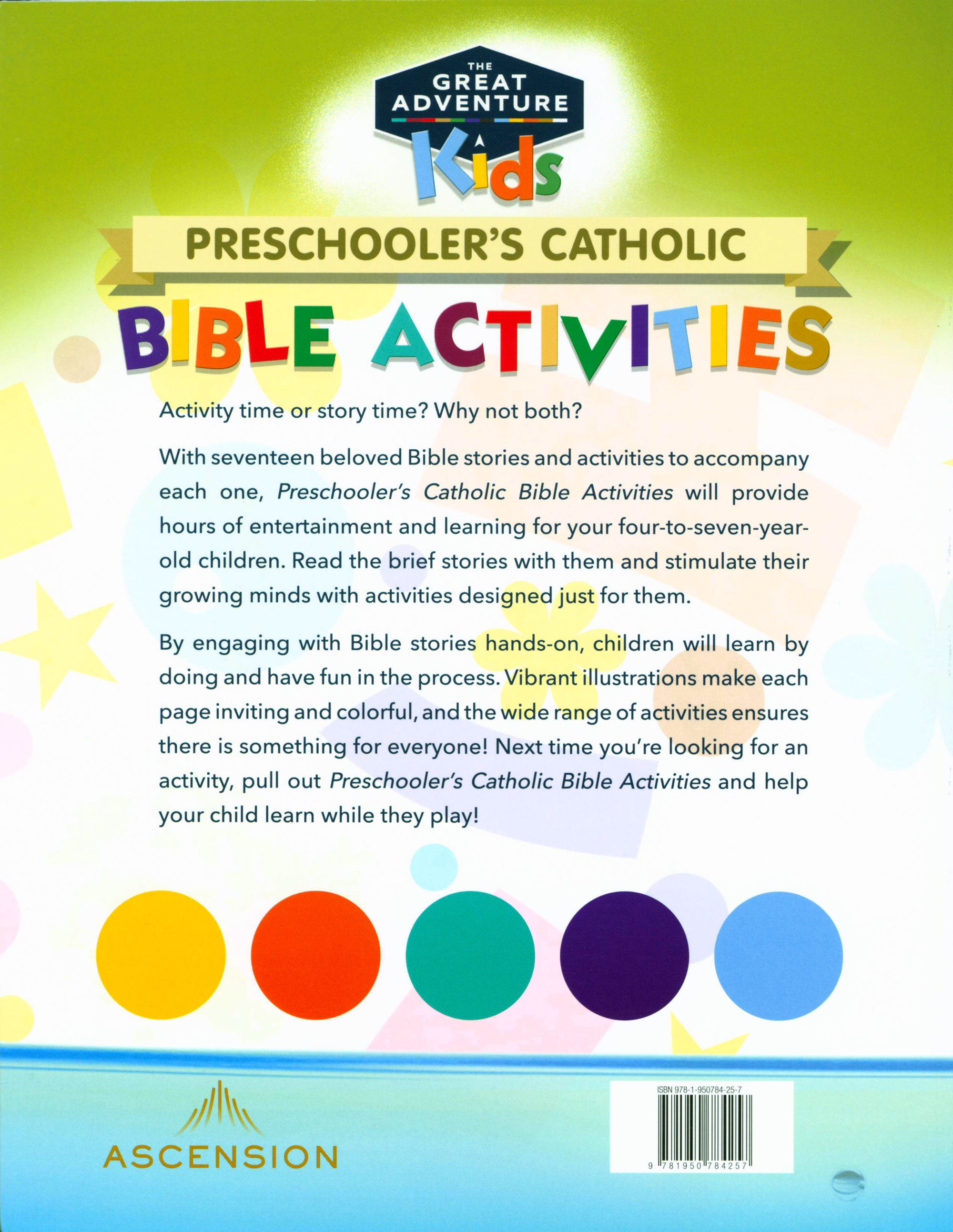 The Great Adventure Kids Preschoolers Catholic Bible Activities