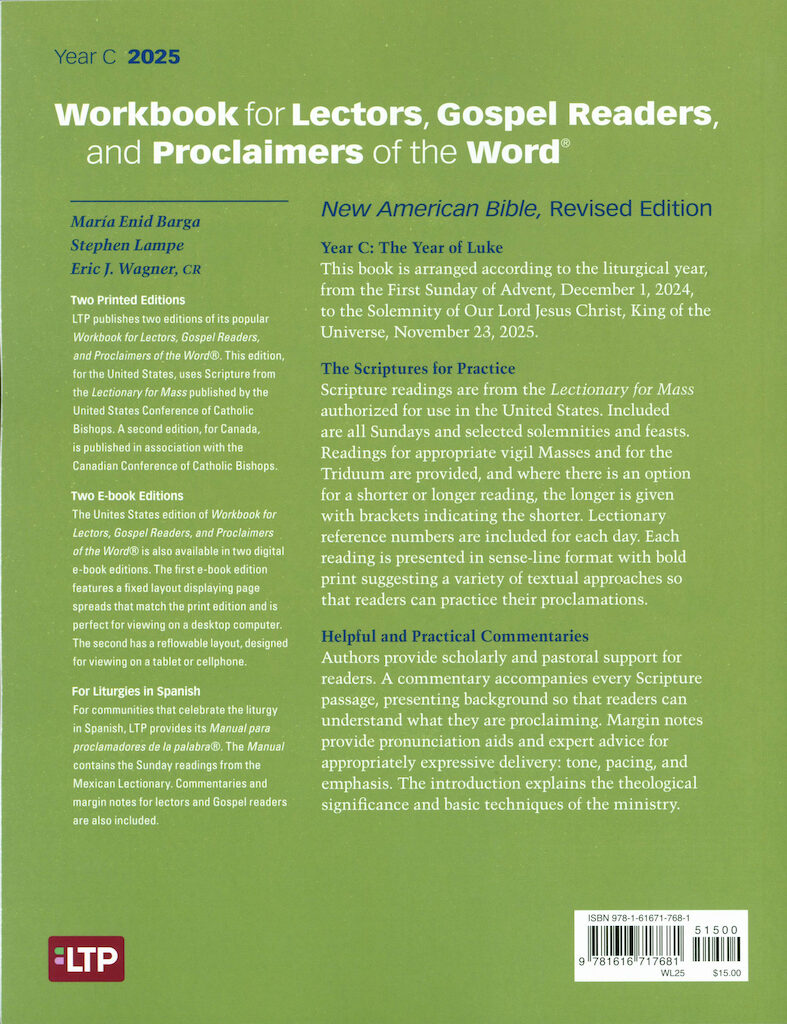 Workbook For Lectors And Gospel Readers Workbook For Lectors And Gospel Readers