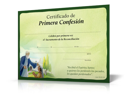 Signos de la Gracia: Primera Reconciliación: Certificate, Spanish
