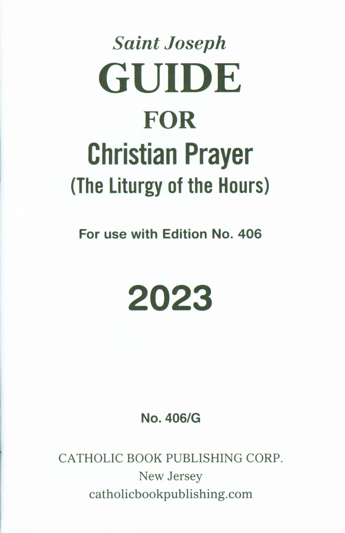 Liturgy of the Hours Saint Joseph Guide for Christian Prayer 2023 An…