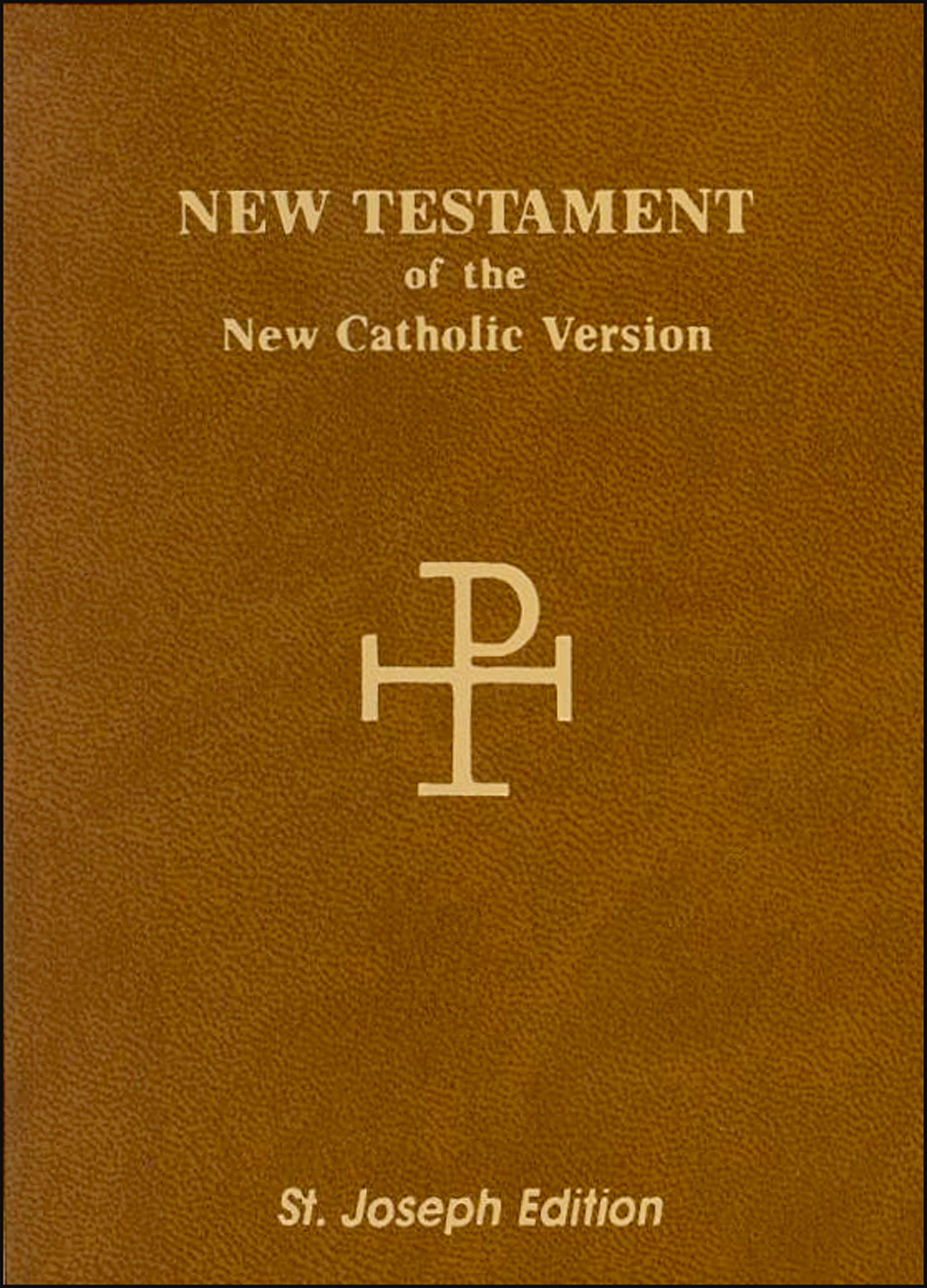 NCB, New Testament, St. Joseph Edition, softcover Brown, Pocket Edition 8p…