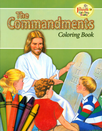 St. Joseph Coloring Books: The Commandments Coloring Book
