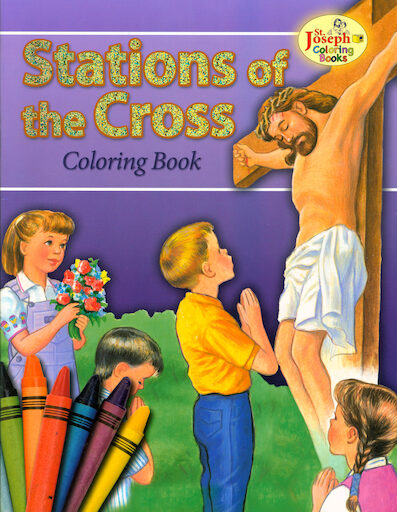 St. Joseph Coloring Books: Stations of the Cross Coloring Book