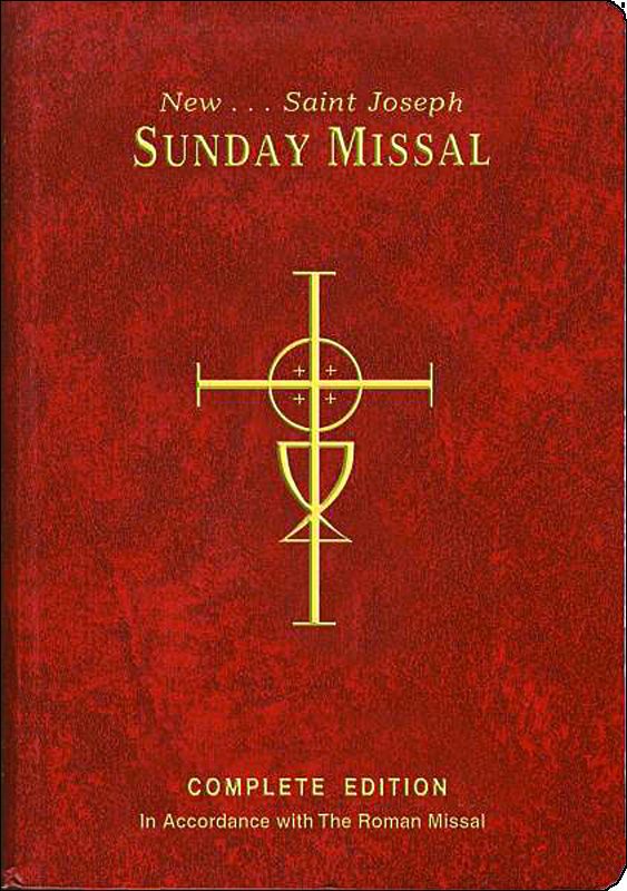 St joseph missals st joseph sunday missal flexible red cover cat 