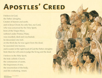 Apostles Creed Poster Communication Center Catholic - 