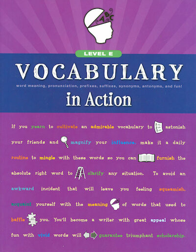 Vocabulary in Action: Level E, Grade 5, Student Book, Paperback