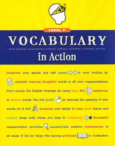 Vocabulary in Action: Level F, Grade 6, Student Book, Paperback