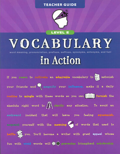 Vocabulary in Action: Level E Teacher Edition
