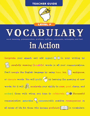 Vocabulary in Action: Level F Teacher Edition