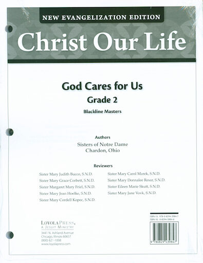 Christ Our Life: New Evangelization, K-8: Grade 2, Blackline Masters