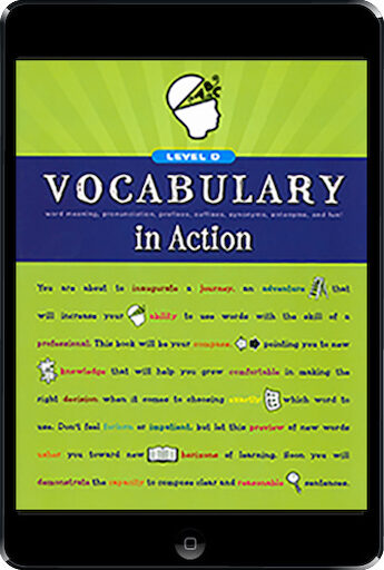 Vocabulary in Action: Grade 4, Student Book, Ebook