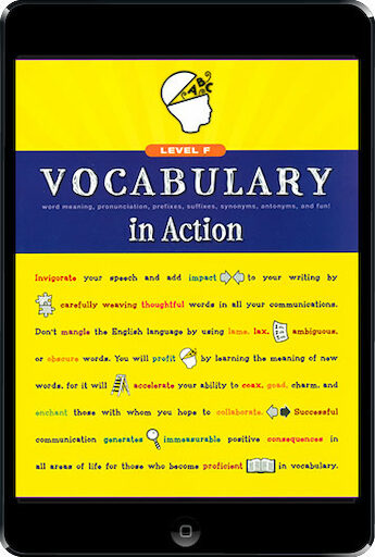 Vocabulary in Action: Grade 6, Student Book, Ebook