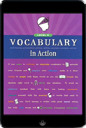 Vocabulary in Action: Grade 5, Student Book, Ebook