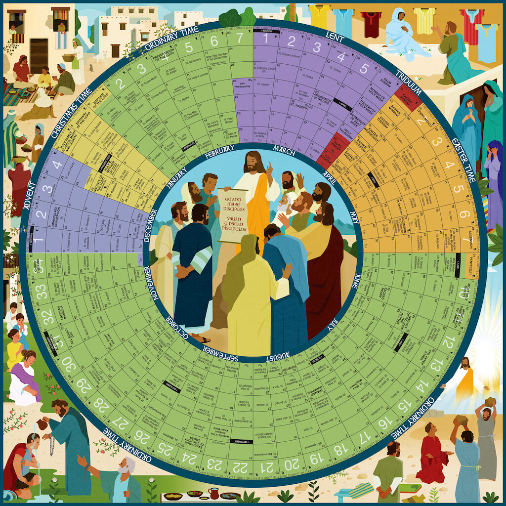 The Year of Grace 2020, large laminated, English 26 x 26 — Liturgy Tr…