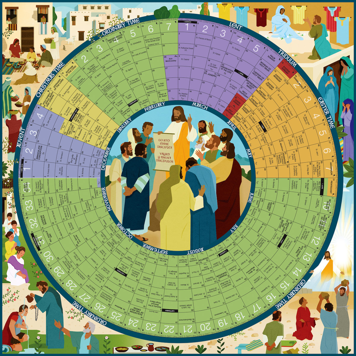 Year of Grace The Year of Grace 2020, large laminated 26 x 26 ComCenter…