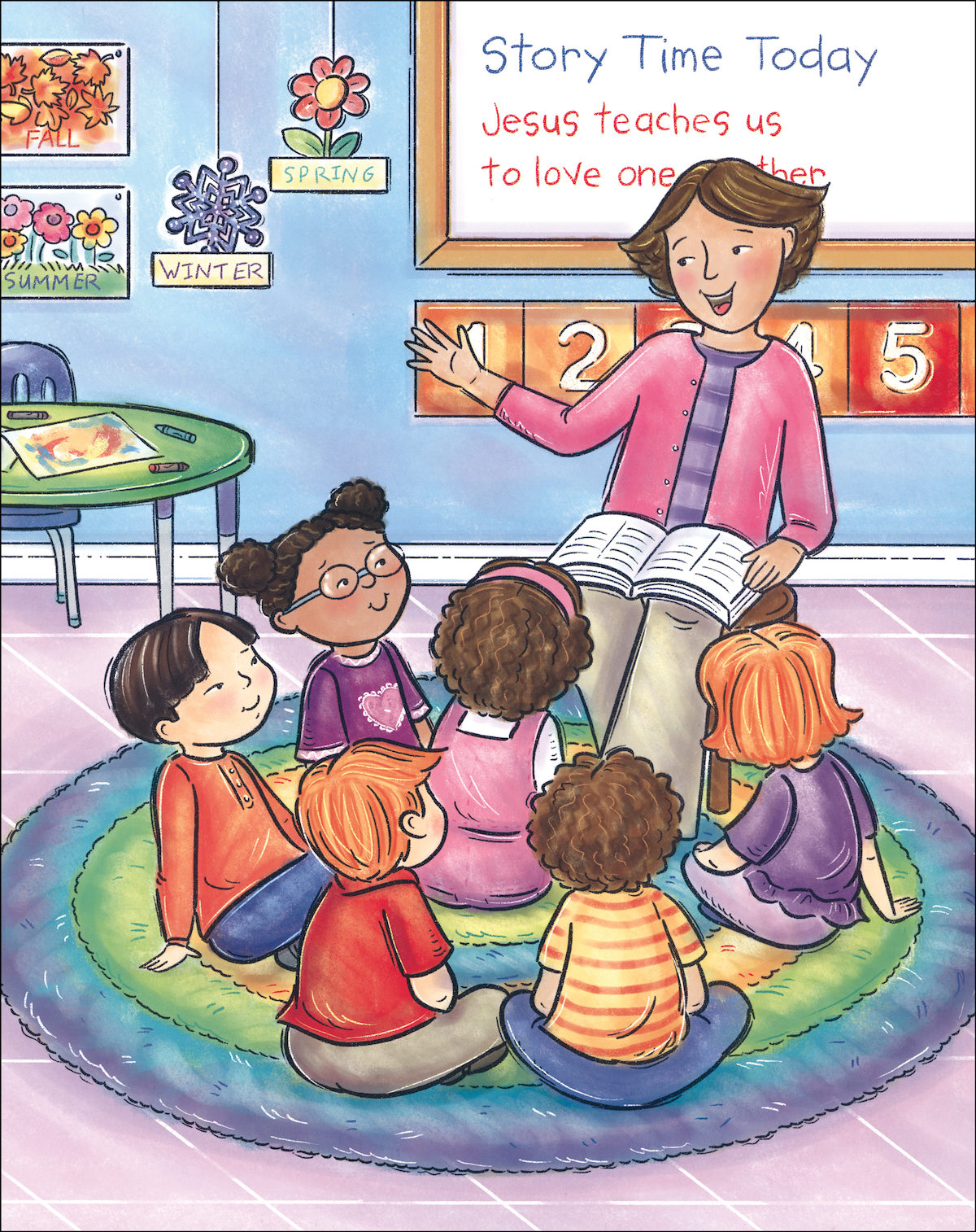 Stories of God's Love Poster Set, Kindergarten, Poster ComCenter.…