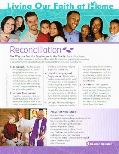 Believe Celebrate Live: Reconciliation: Living Our Faith at Home: Reconciliation, 10-pack, Parent Magazine, English