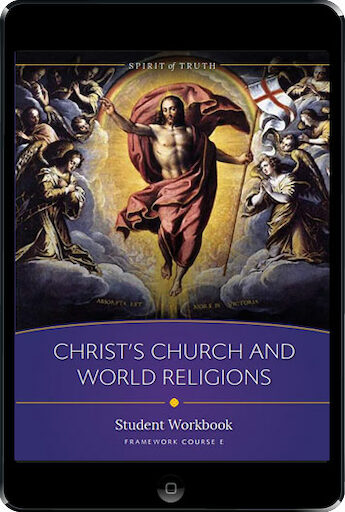 Spirit of Truth High School: Christ's Church and World Religions ebook (1 Year Access), Student Workbook, Ebook