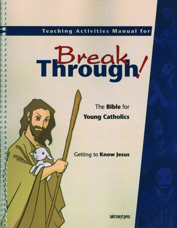 Breakthrough! 1st Edition, Getting to Know Jesus, Teaching Activities Manual