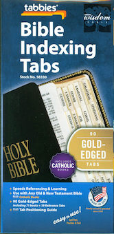 Bible Indexing Tabs: Bible Tabs, Catholic Edition, Regular, 10-pack, English