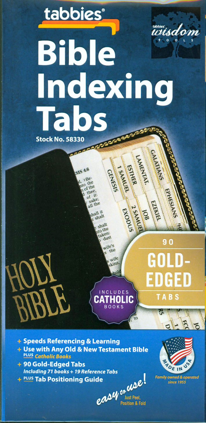 Bible Indexing Tabs Bible Tabs, Catholic Edition, Regular, 10pack Com…
