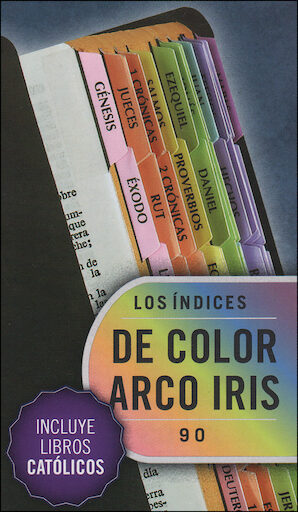 Bible Indexing Tabs: Etiquetas de Indizacion, para biblias, rainbow, 10-pack, Spanish